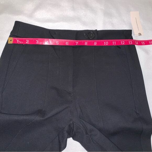 MAEVE by ANTHROPOLOGIE NWT Black Ankle Zip Pants Size 0 High Rise Slim Leg - Picture 12 of 15
